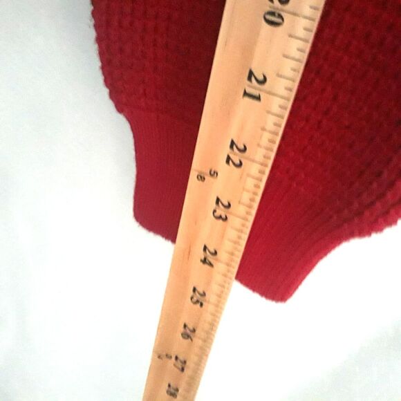 Timberland Sweater Women Medium Wine Red Pullover Long Sleeve Logo - Picture 8 of 11